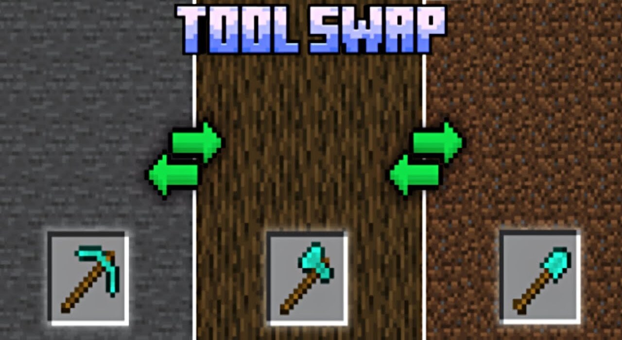 Tool Swap Addon (1.21, 1.20) - MCPE/Bedrock Mod 1