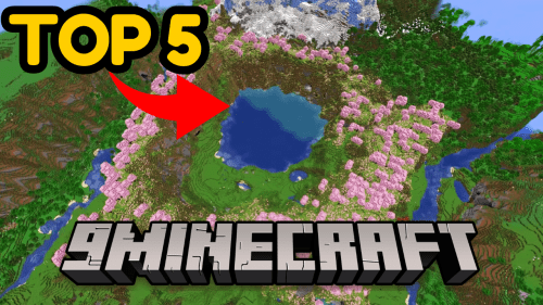 Top 5 Cherry Groves Minecraft Seeds At Spawn (1.20.6, 1.20.1) – Java/Bedrock Edition Thumbnail
