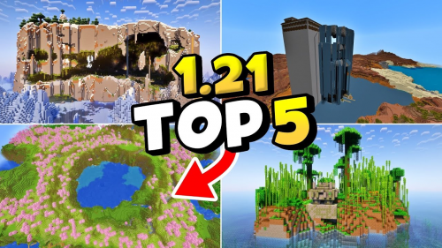 Top 5 New Seeds For Minecraft (1.21) – Java Edition Thumbnail