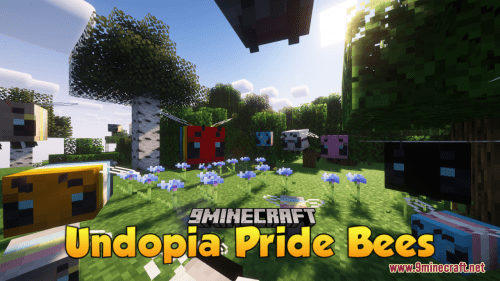 Undopia Pride Bees Resource Pack (1.20.6, 1.20.1) – Texture Pack Thumbnail