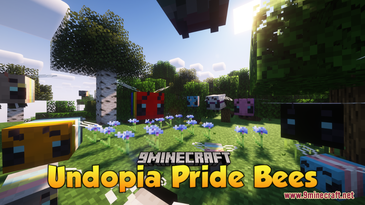 Undopia Pride Bees Resource Pack (1.20.6, 1.20.1) - Texture Pack 1