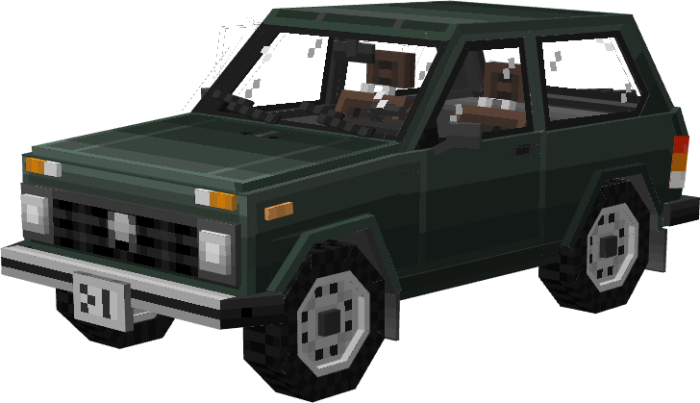 VAZ-2121 Niva Addon (1.21, 1.20) - MCPE/Bedrock Car Mod 4