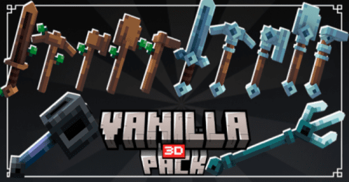 Vanilla 3D Texture Pack (1.21) – MCPE/Bedrock Thumbnail