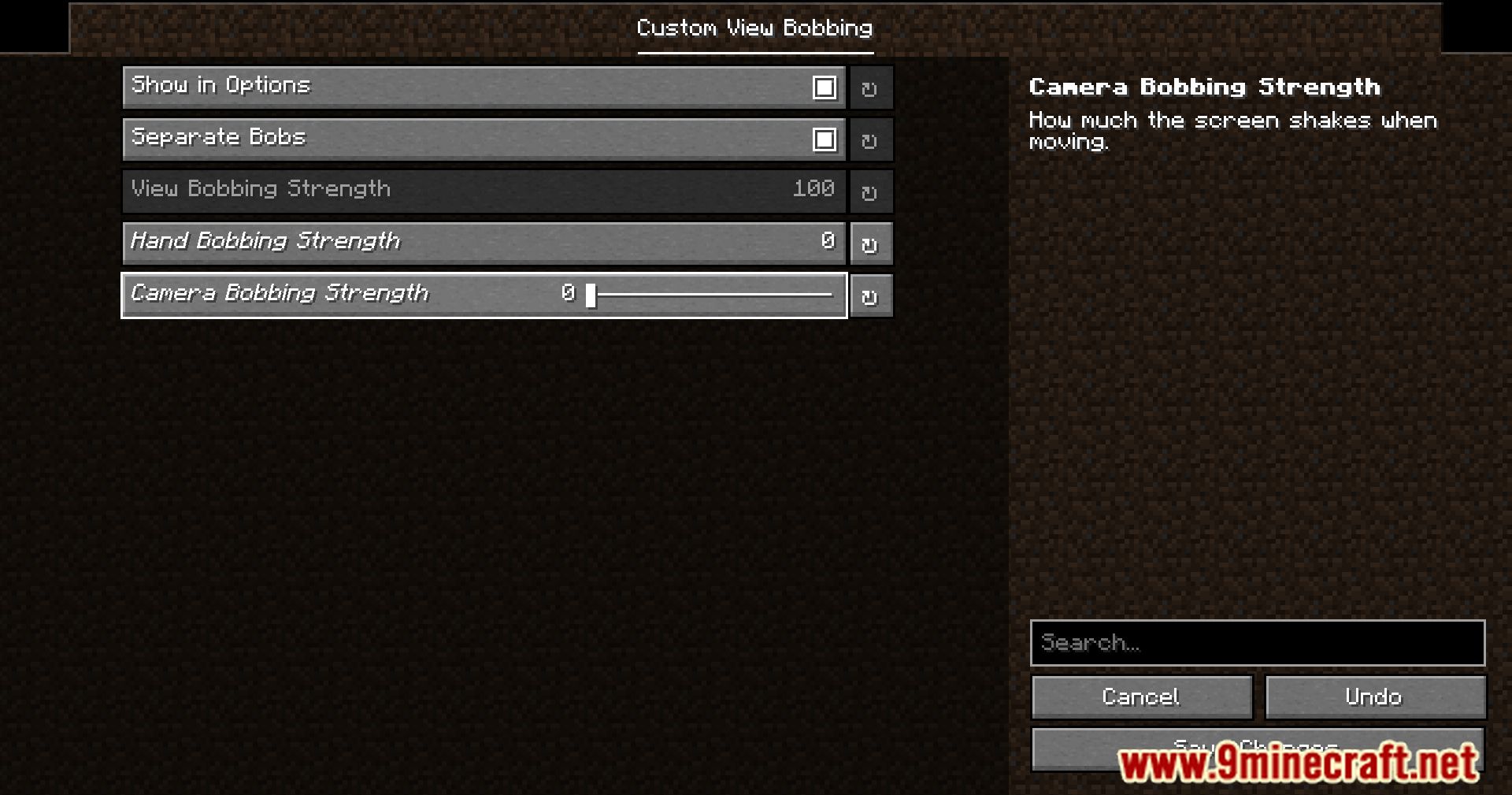 View Bobbing Options Mod (1.21.1, 1.20.1) - Personalize Your Movement 5