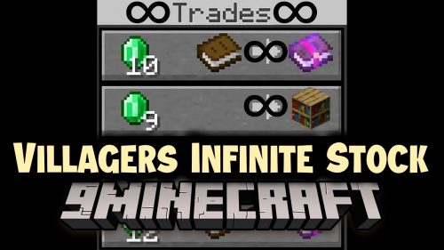 Villagers Infinite Stock Data Pack (1.21.1, 1.20.1) – Trading without Cooldown Thumbnail