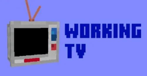 Working TV Addon (1.21, 1.20) – MCPE/Bedrock Mod Thumbnail