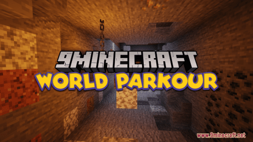 World Parkour Map (1.21.1, 1.20.1) – Through Minecraft Worlds Thumbnail