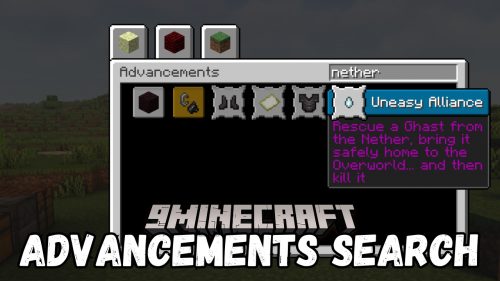 Advancements Search Mod (1.21.1, 1.20.1) – Easily Find Advancements by Searching Thumbnail