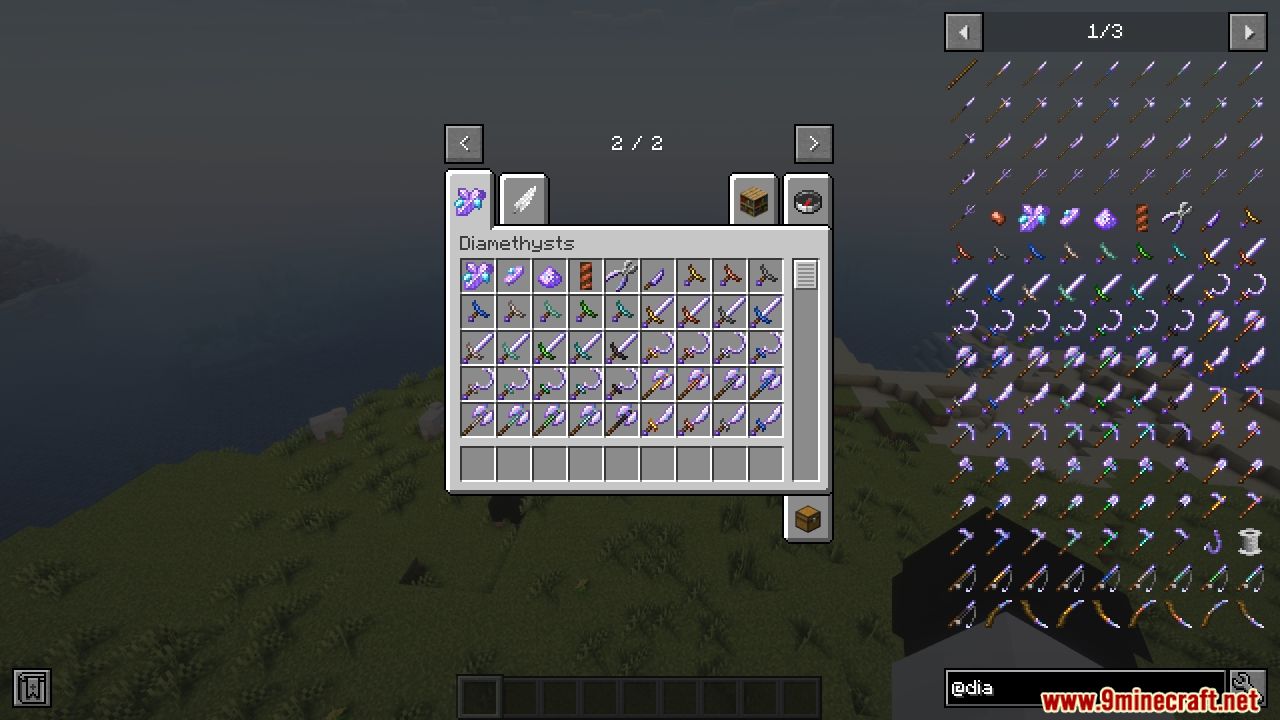 Diamethyst Medieval Weapons Mod (1.20.1, 1.19.4) - Diamethyst Glaive, Halberd, Lochaber Axe 2