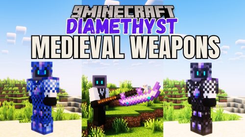 Diamethyst Medieval Weapons Mod (1.20.1, 1.19.4) – Diamethyst Glaive, Halberd, Lochaber Axe Thumbnail