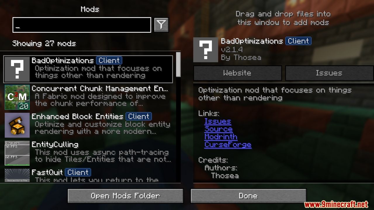 Exceptionally Optimized Modpack (1.21.1, 1.20.1) - Enhances Game Performance and Stability 2