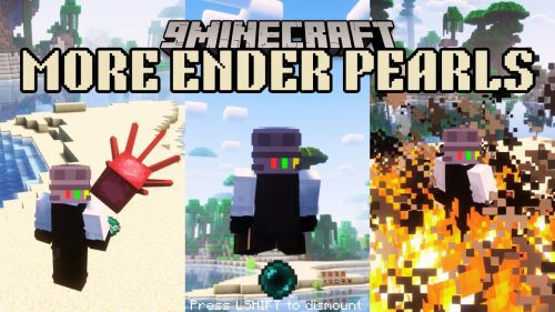 More Ender Pearls Mod (1.20.6, 1.12.2) – 8 New Types of Ender Pearl Thumbnail