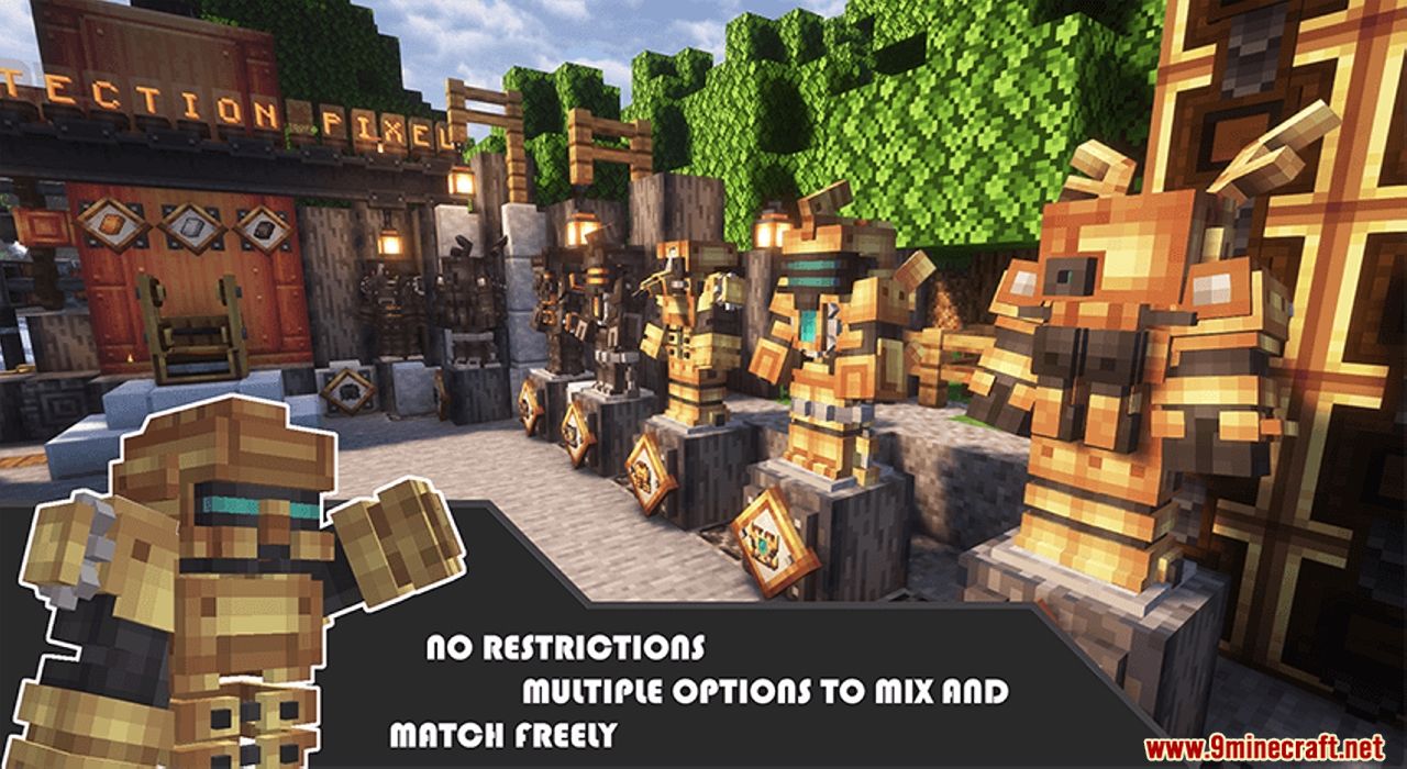 Protection Pixel Mod (1.20.1, 1.19.2) - Craft, Process, and Upgrade 9