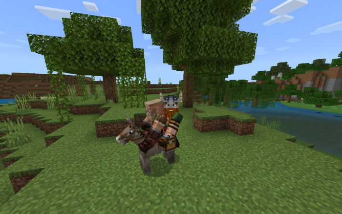 2 Seats on Horse Addon (1.21, 1.20) - MCPE/Bedrock Mod 5