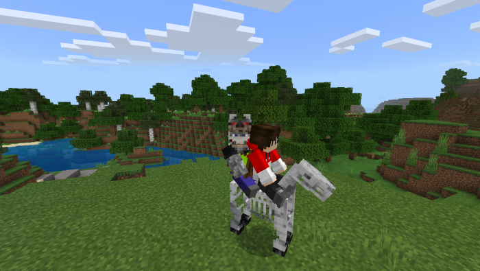 2 Seats on Horse Addon (1.21, 1.20) - MCPE/Bedrock Mod 7