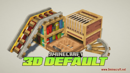 3D Default Resource Pack (1.21.1, 1.20.1) – Texture Pack Thumbnail