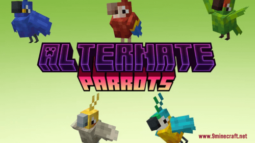 Alternate Parrots Resource Pack (1.21.1, 1.20.1) – Texture Pack Thumbnail