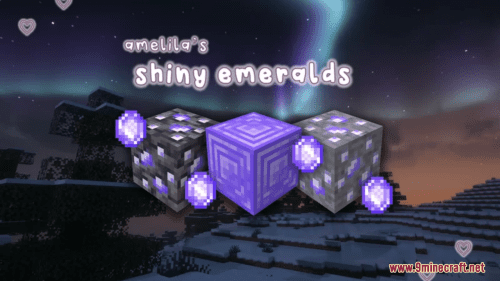 Amelila’s Shiny Emeralds Resource Pack (1.21.1, 1.20.1) – Texture Pack Thumbnail