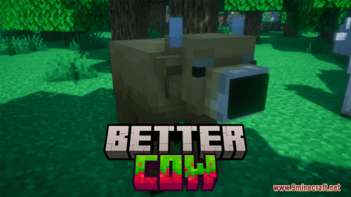 Better Cow Resource Pack (1.21.1, 1.20.1) – Texture Pack Thumbnail