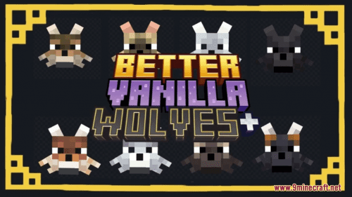 Better Vanilla Wolves Resource Pack (1.21.1, 1.20.1) – Texture Pack Thumbnail