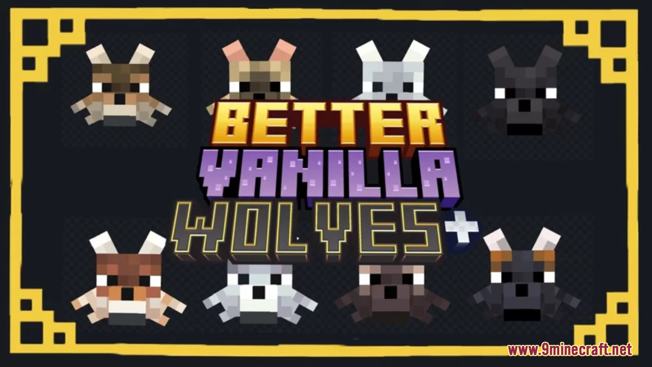 Better Vanilla Wolves Resource Pack (1.21.1, 1.20.1) - Texture Pack 1