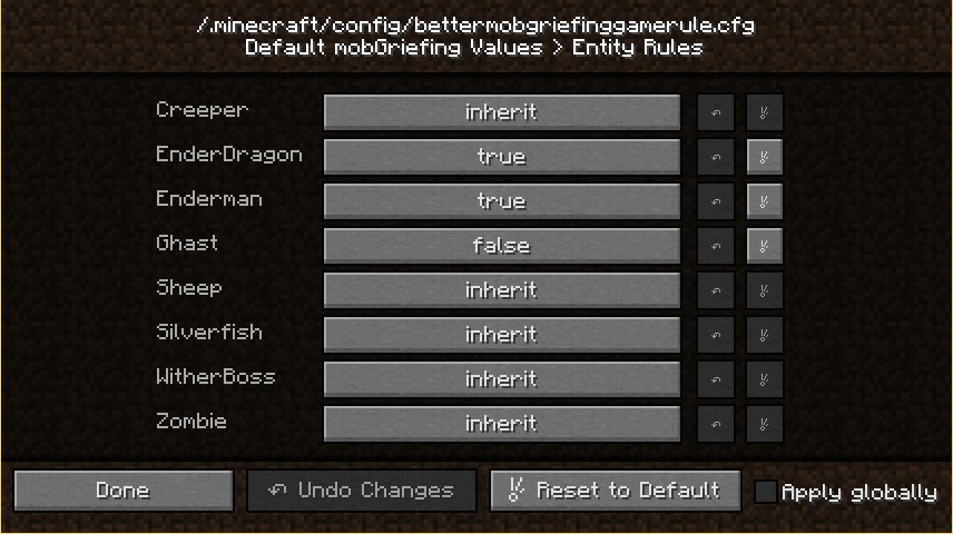 Better mobGriefing GameRule Mod (1.16.5, 1.12.2) - Improving The mobGriefing 2