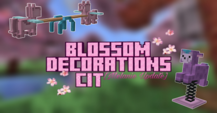 Blossom Decorations CIT Addon (1.21) - MCPE/Bedrock Mod 1