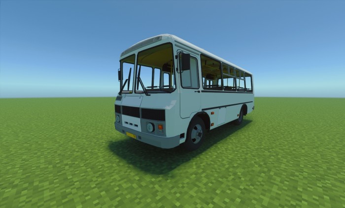 Bus PAZ 3205 Addon (1.21) - MCPE/Bedrock Car Mod 2