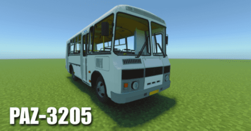 Bus PAZ 3205 Addon (1.21) – MCPE/Bedrock Car Mod Thumbnail