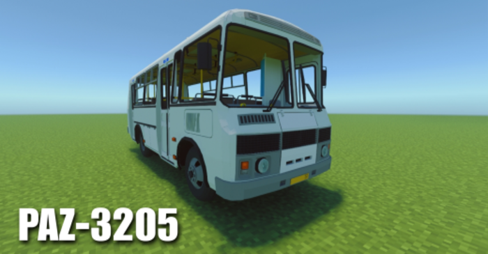 Bus PAZ 3205 Addon (1.21) - MCPE/Bedrock Car Mod 1