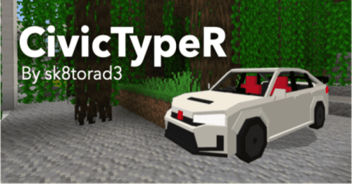 Civic Type R Addon (1.21) – MCPE/Bedrock Simple Car Mod Thumbnail