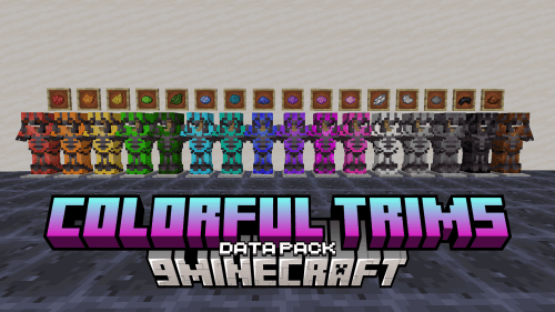 Colorful Trims Data Pack (1.21.1, 1.20.1) – Add Vibrant Colors To Your Gear Thumbnail