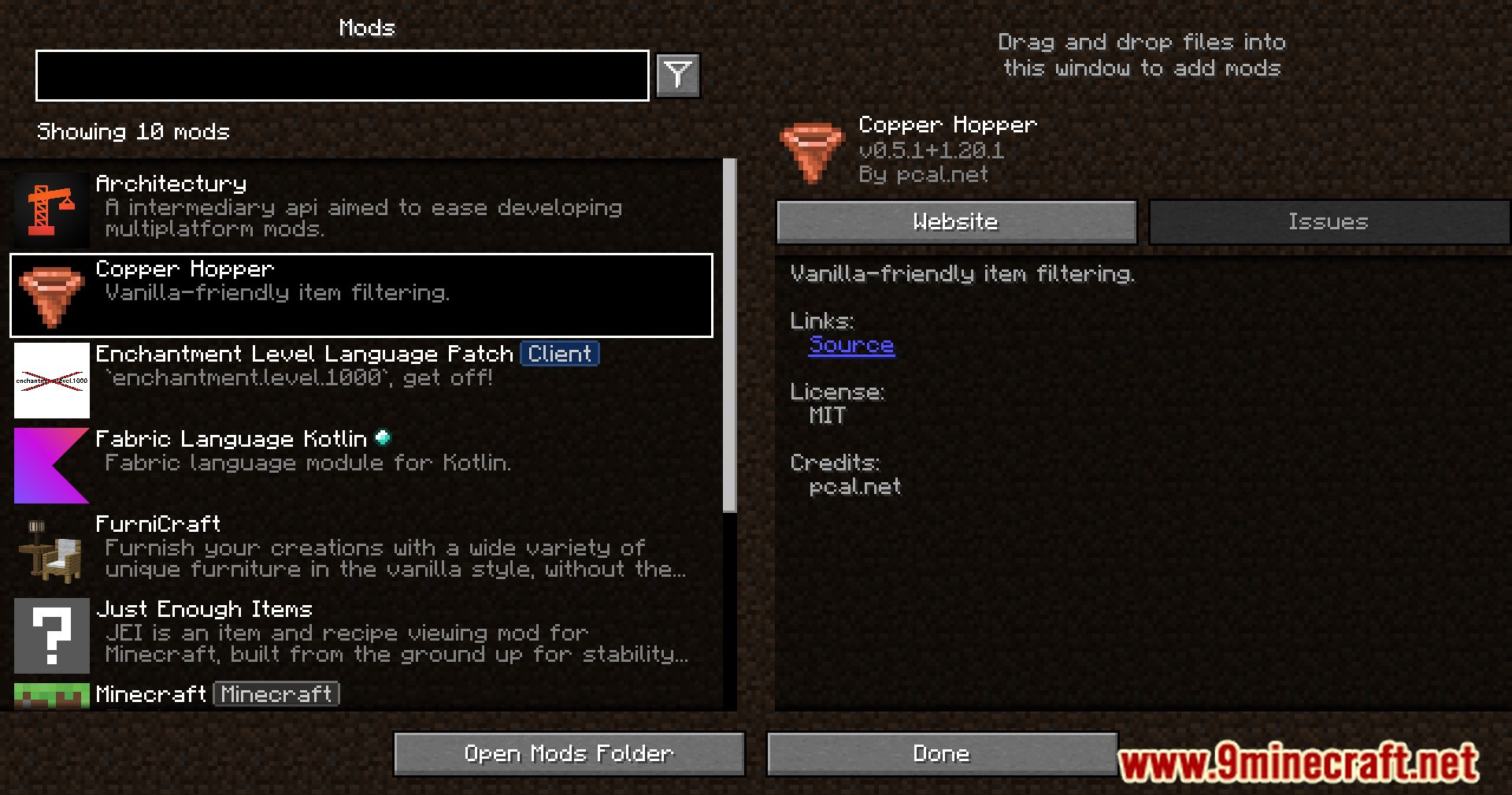 Copper Hopper Mod (1.21.1, 1.20.1) - Efficient Item Management 2