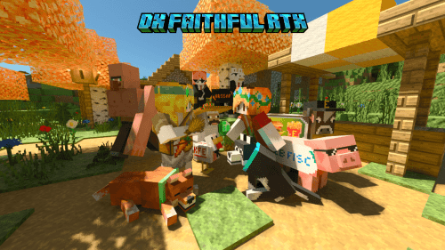 DX Faithful RTX Texture Pack (1.21) – MCPE/Bedrock Thumbnail