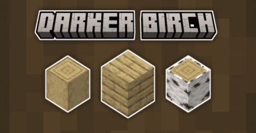 Darker Birch Wood Texture Pack (1.21) – MCPE/Bedrock Thumbnail