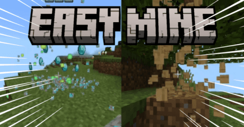 Easy Mine Addon (1.21) – MCPE/Bedrock Mod Thumbnail