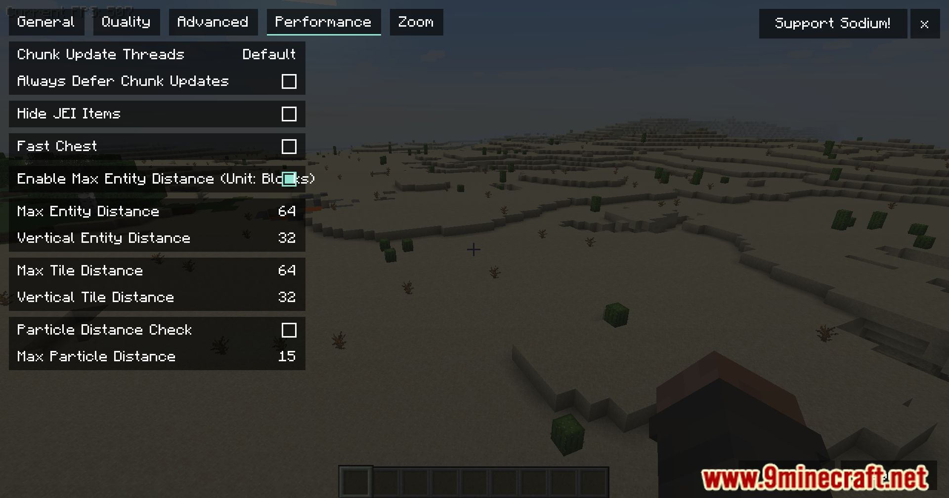 Embeddium Extras Mod (1.16.5) - Performance Tweaks 11