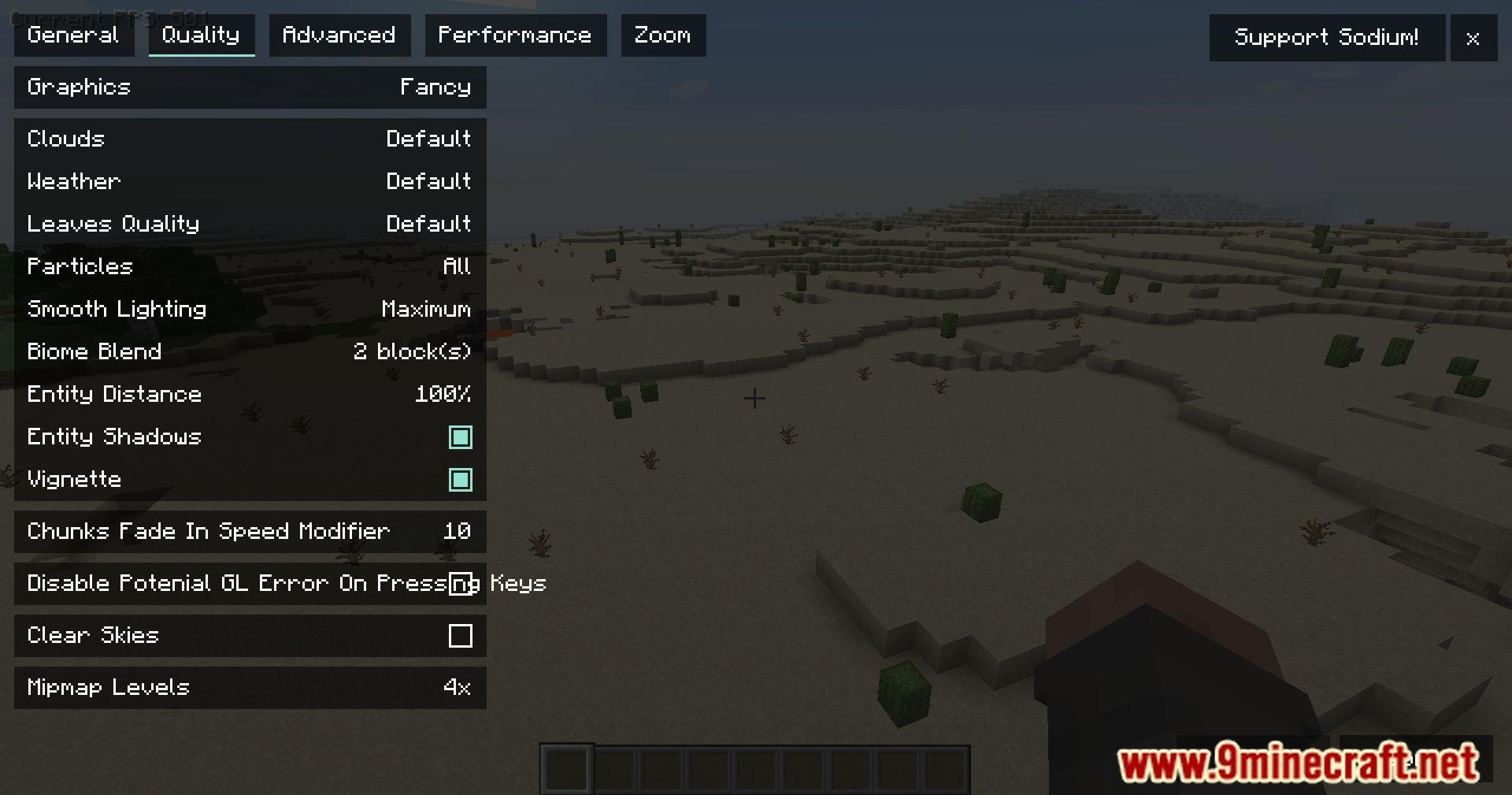 Embeddium Extras Mod (1.16.5) - Performance Tweaks 9