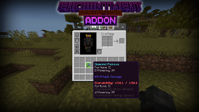 Enchantment Descriptions Addon (1.21) - MCPE/Bedrock Mod 1