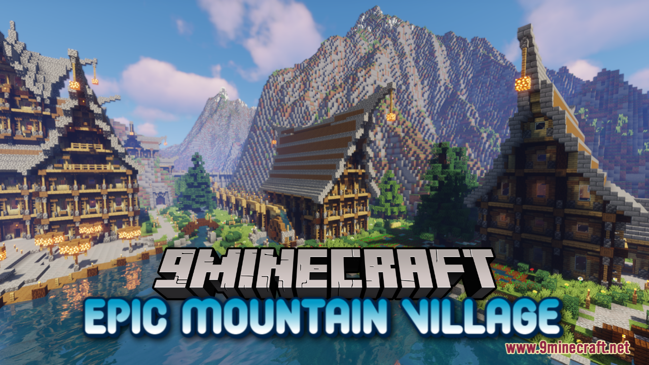 Epic Mountain Village Map (1.21.1, 1.20.1) - Picturesque Area 1