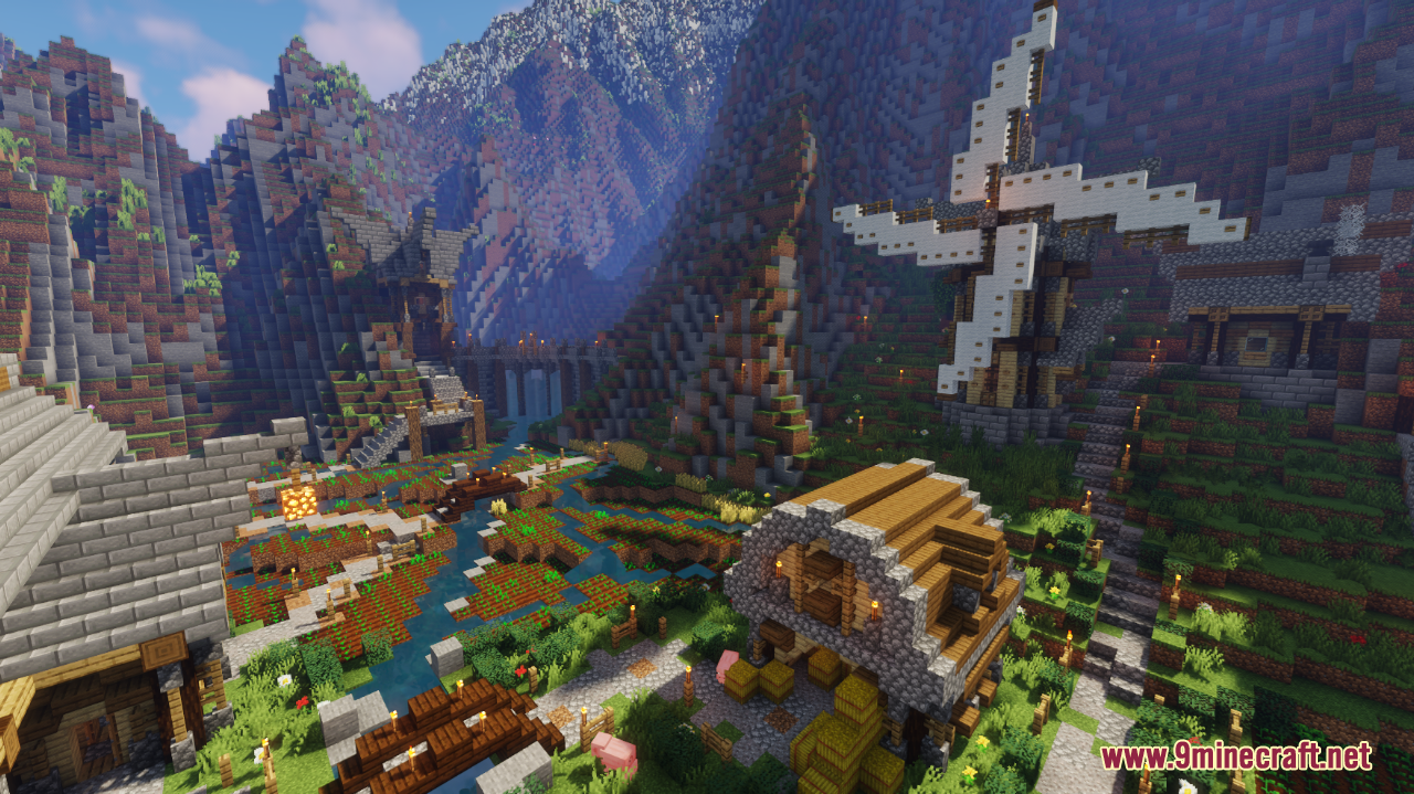 Epic Mountain Village Map (1.21.1, 1.20.1) - Picturesque Area 6