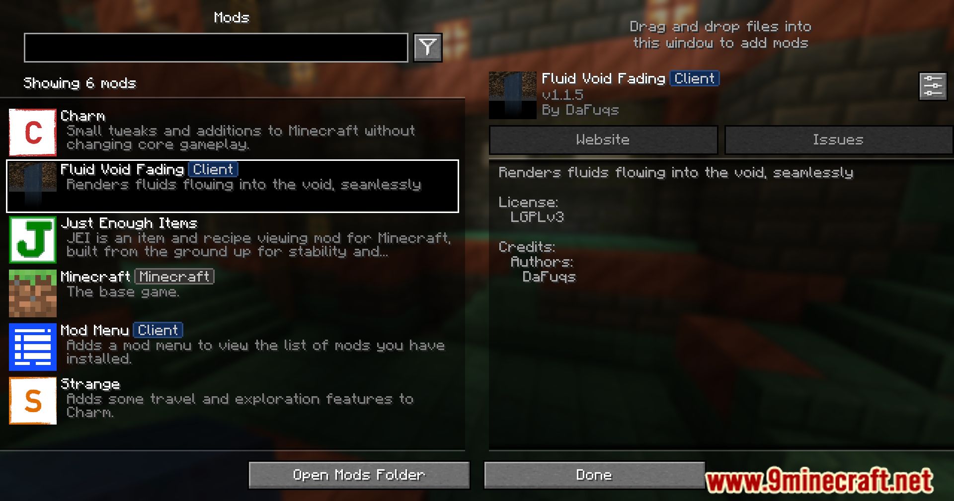 Fluid Void Fading Mod (1.21.1, 1.20.1) - Fluid Integration With Void 2