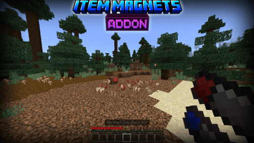 Item Magnets Addon (1.21) – MCPE/Bedrock Mod Thumbnail