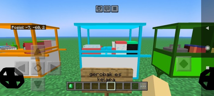 Gerobak Nuansa Indonesia Addon (1.21) - MCPE/Bedrock Mod 13