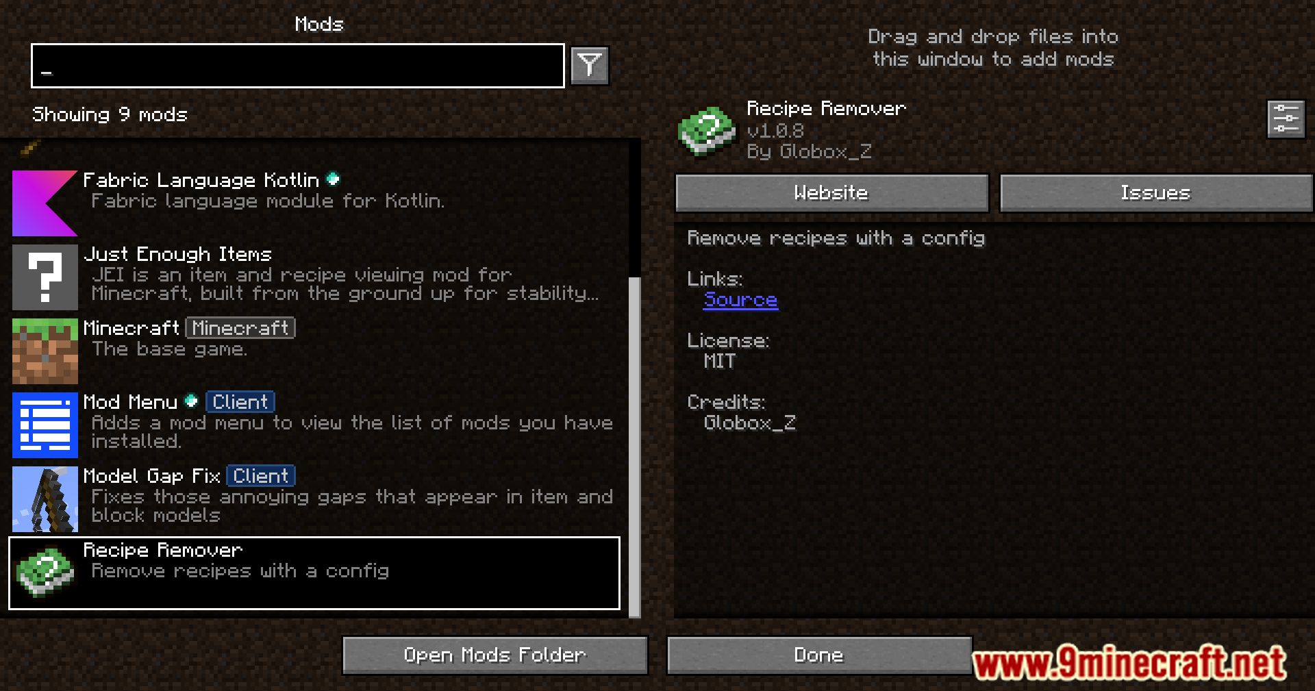 Globox1997's Recipe Remover Mod (1.21.1, 1.20.1) - Easy Recipe Management For Minecraft 2