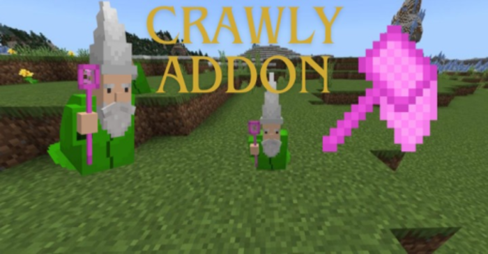 Gnome Crawly Addon (1.21) - MCPE/Bedrock Mod 1