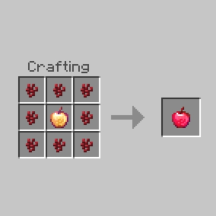 Heart Enchanted Apple Addon (1.21) - MCPE/Bedrock Mod 4