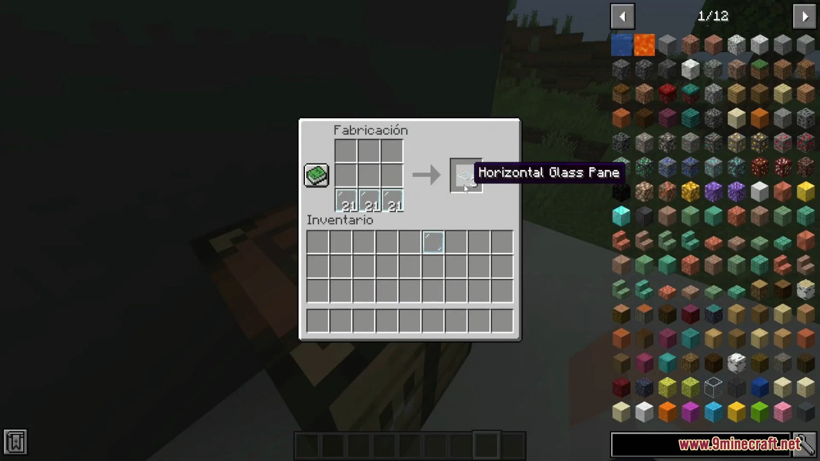 Horizontal Panes Mod (1.18.2, 1.16.5) - Various Horizontal Glass Panes 2