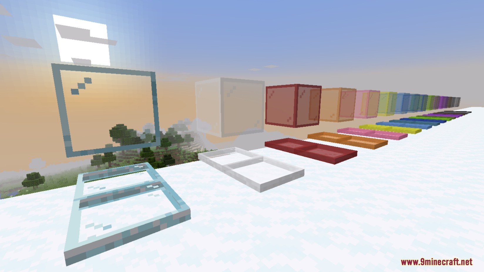 Horizontal Panes Mod (1.18.2, 1.16.5) - Various Horizontal Glass Panes 8