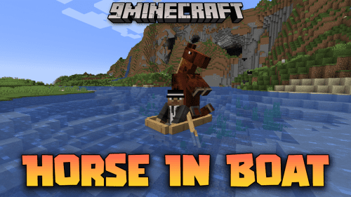 Horse In Boat Mod (1.21, 1.20.4) – Smooth Sailing With Your Horse Thumbnail
